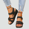 Comfortable women's sandals with adjustable straps, orthopedic