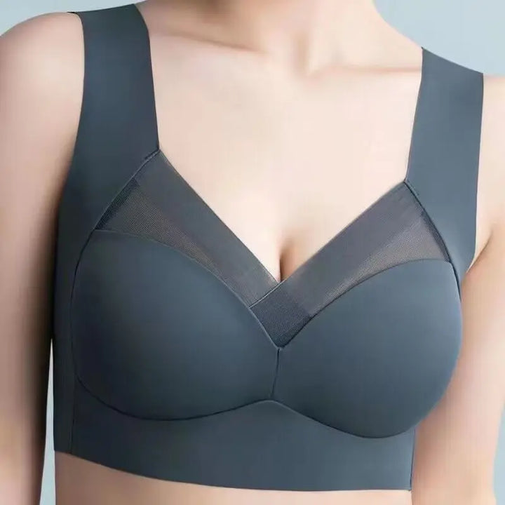 Seamless stretchy push-up top bra
