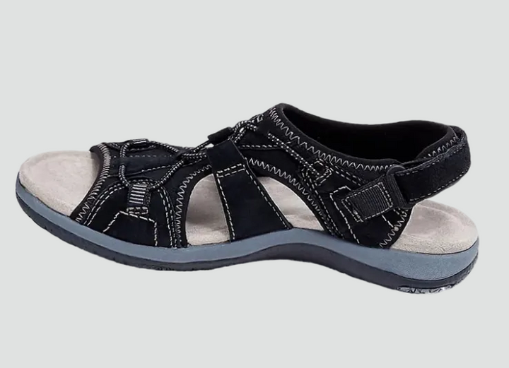 Comfortable sporty sandals with a closed design and open toes