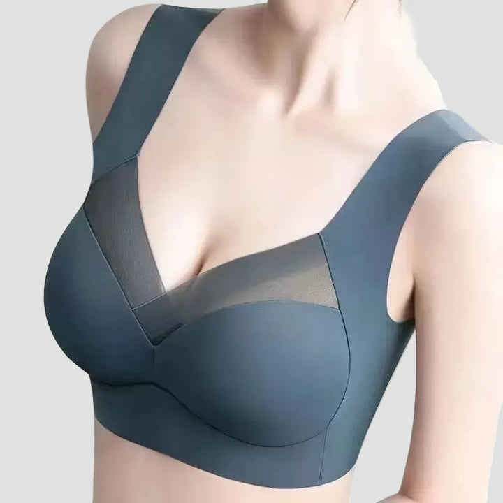 Seamless stretchy push-up top bra
