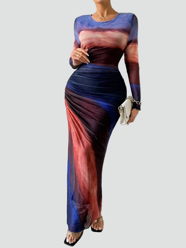 Dopasowana sukienka maxi bodycon party dla kobiet