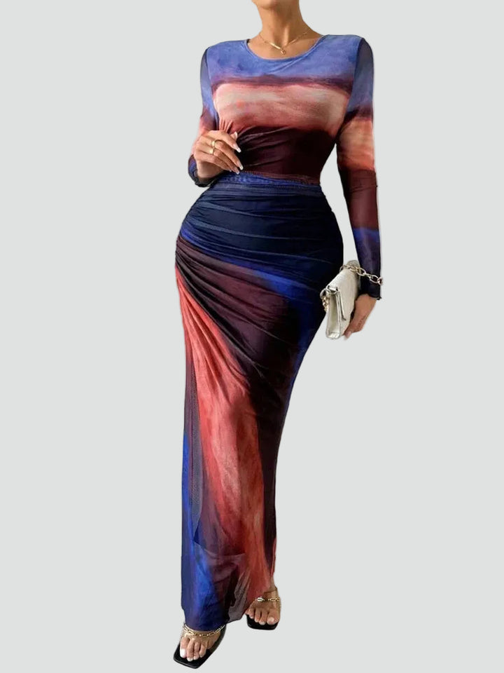 Dopasowana sukienka maxi bodycon party dla kobiet