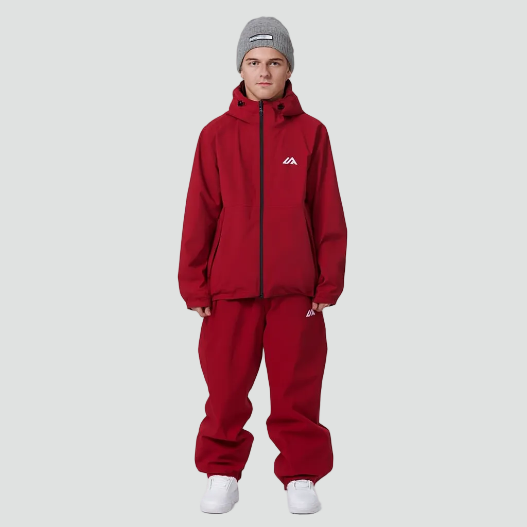 Sportowy wodoodporny zestaw narciarski unisex z kurtką i spodniami
