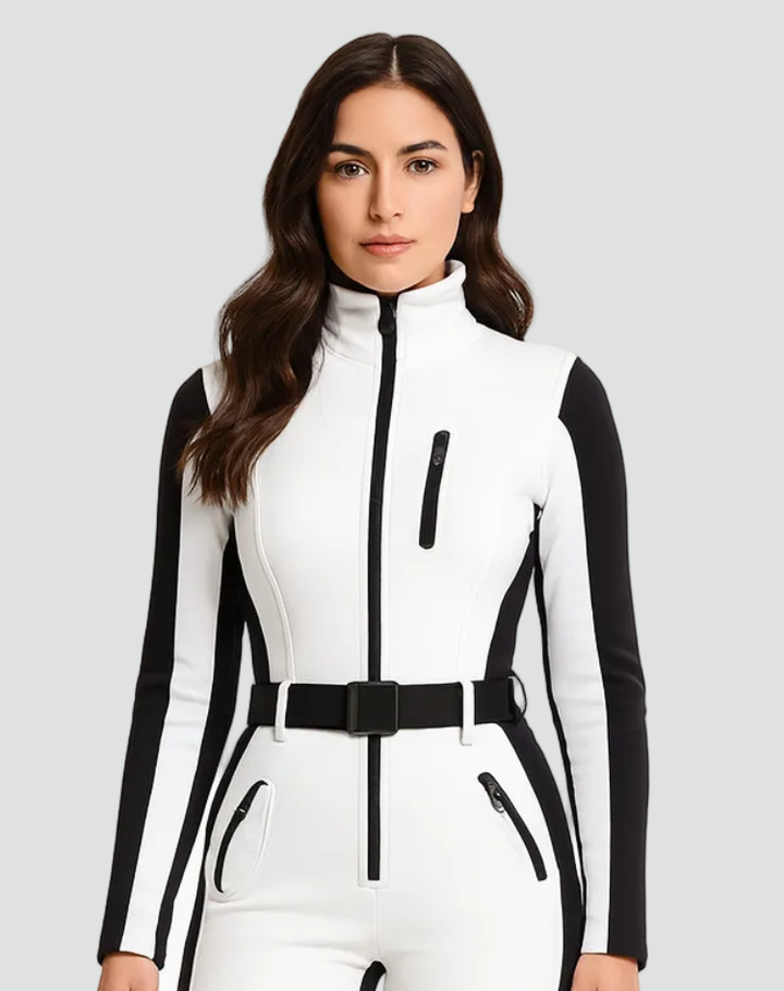 Stylowy damski kombinezon narciarski z wodoodpornym wykończeniem