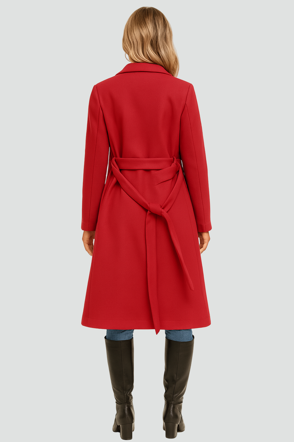 Stylowy Elegancki Damski Płaszcz o klasycznym kroju