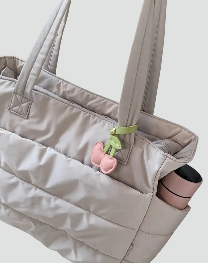 Women's Quilted Shopper Bag Large Spacious Puffer Bag Shoulder