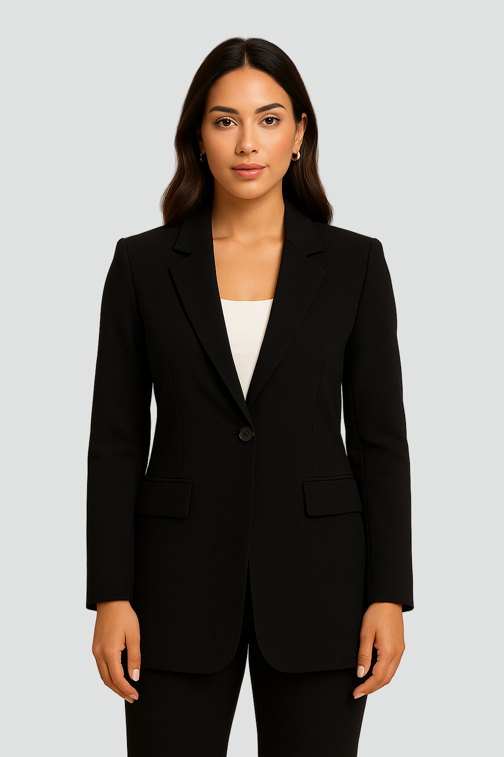 Taliowana marynarka damska do biura elegancka