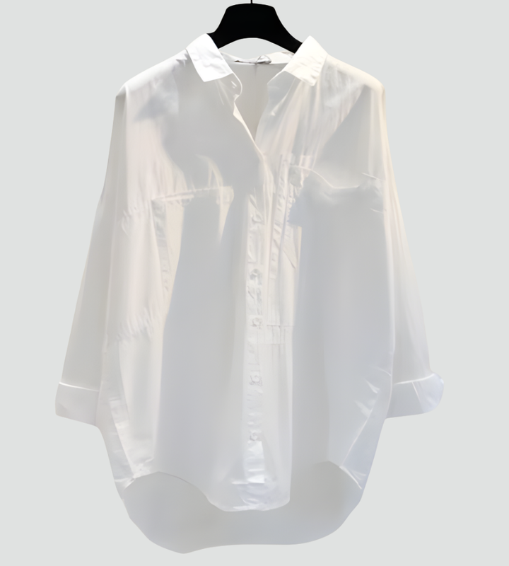 Trzyczęściowy komplet damski sweter koszula i szerokie spodnie