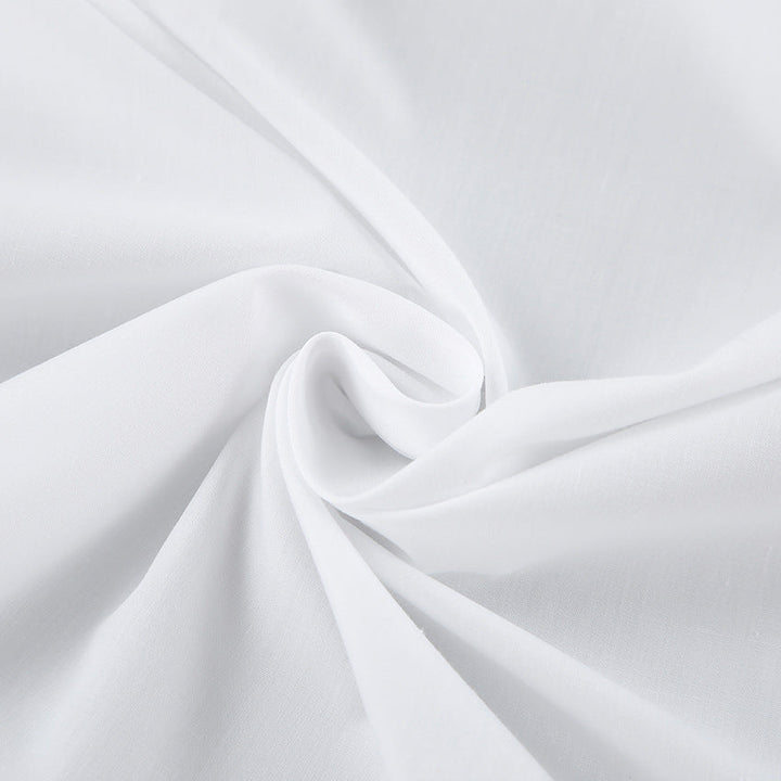 White cotton oversized shirt with a loose fit