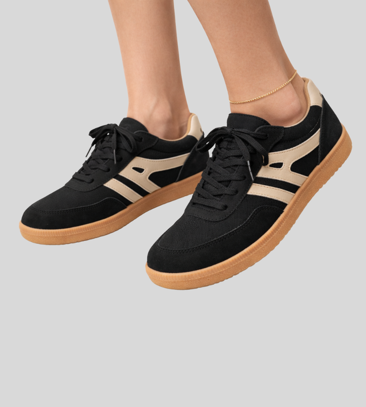 Wygodne ortopedyczne sneakersy o zamszowym wyglądzie z podparciem stopy