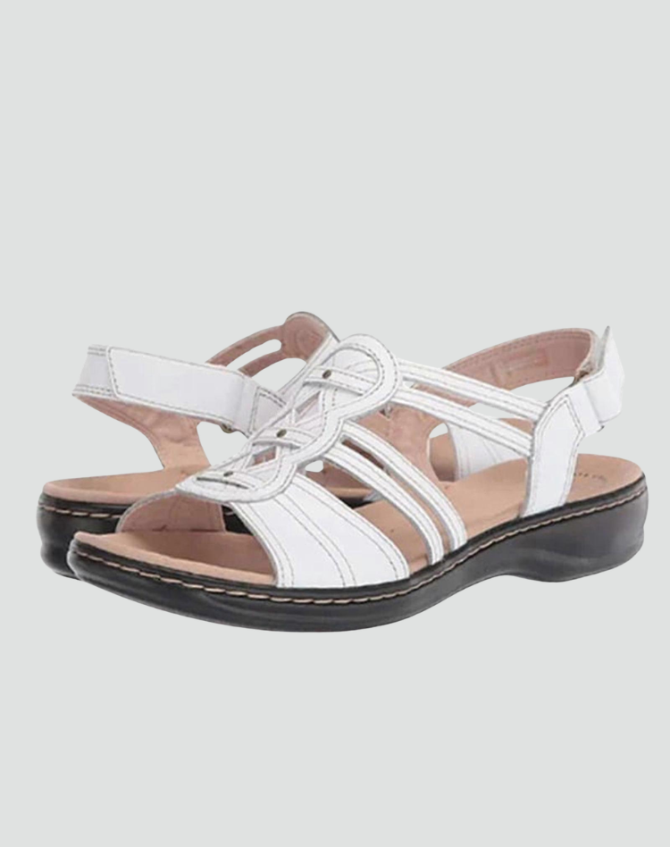 Comfortable orthopedic sandals with Velcro straps for summer