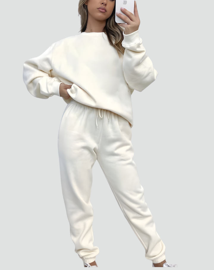 Ensemble confortable en tricot pour femme, idéal pour tous les jours