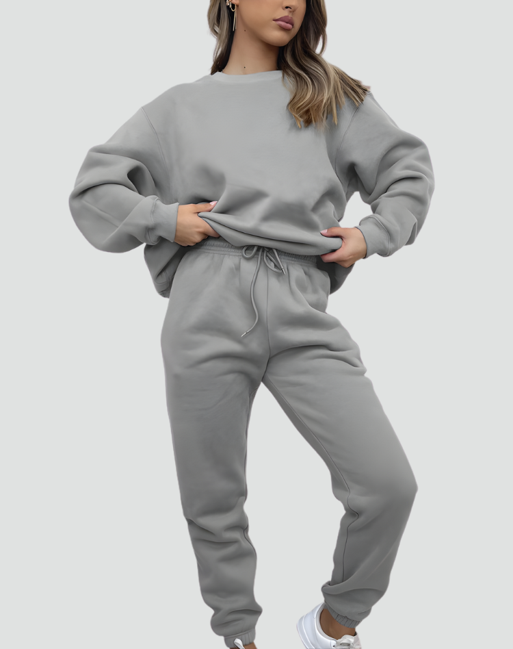 Ensemble confortable en tricot pour femme, idéal pour tous les jours