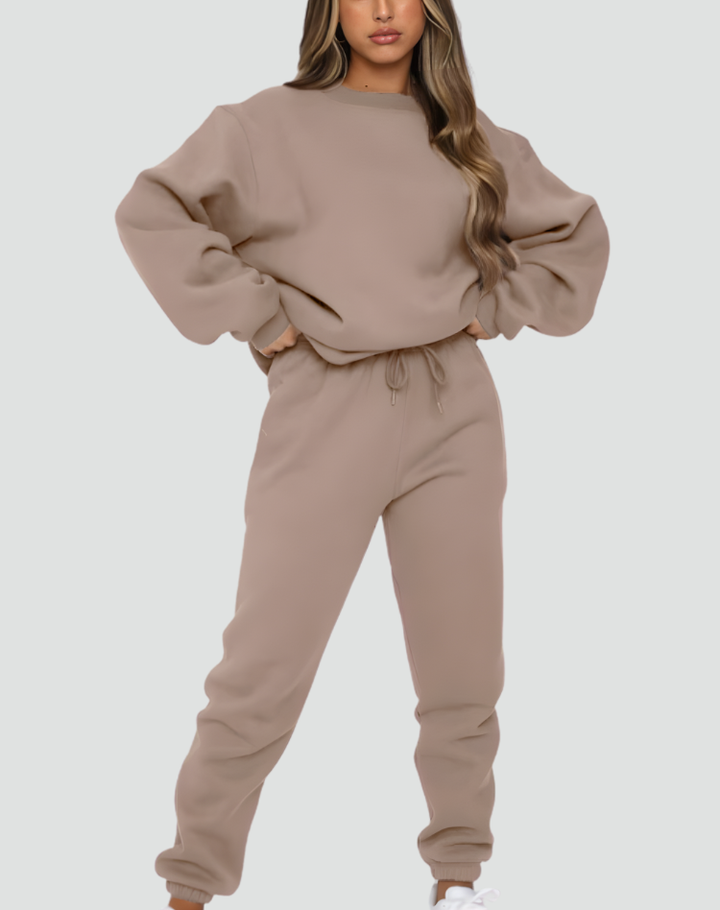 Ensemble confortable en tricot pour femme, idéal pour tous les jours
