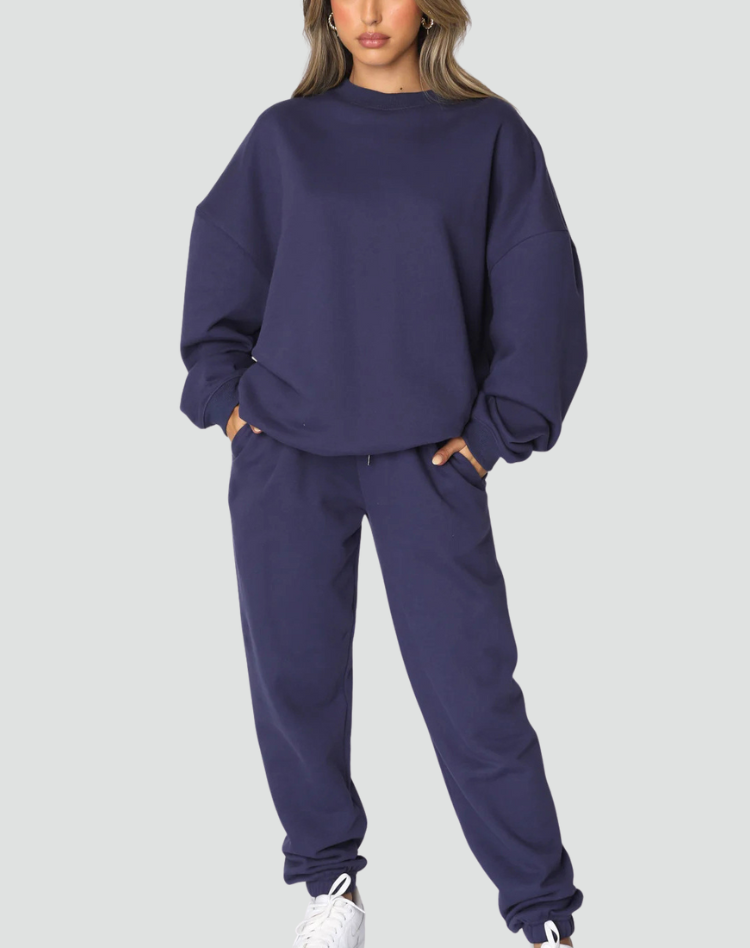 Ensemble confortable en tricot pour femme, idéal pour tous les jours
