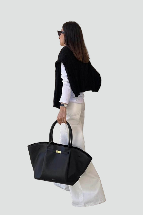 Duża elegancka torebka shopper damska do pracy