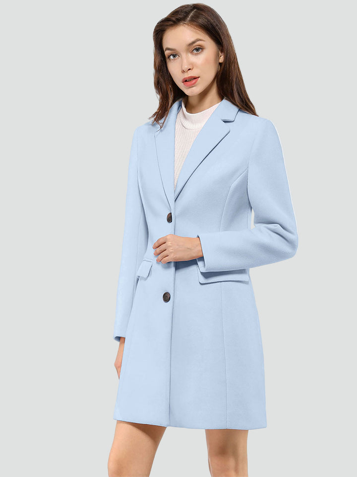 Elegante mantel in blazerstijl voor vrouwen