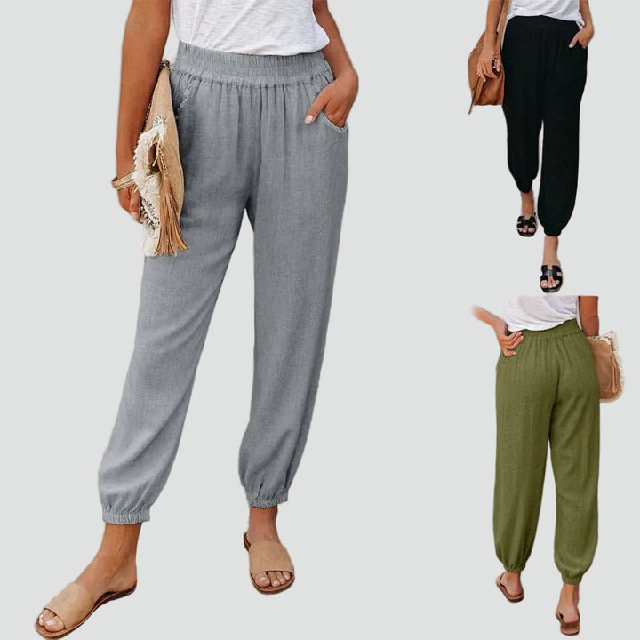 Jogger pants with elastic waistband and comfortable fit