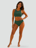 Bikini pour femmes à taille haute et coupe confortable pour la plage