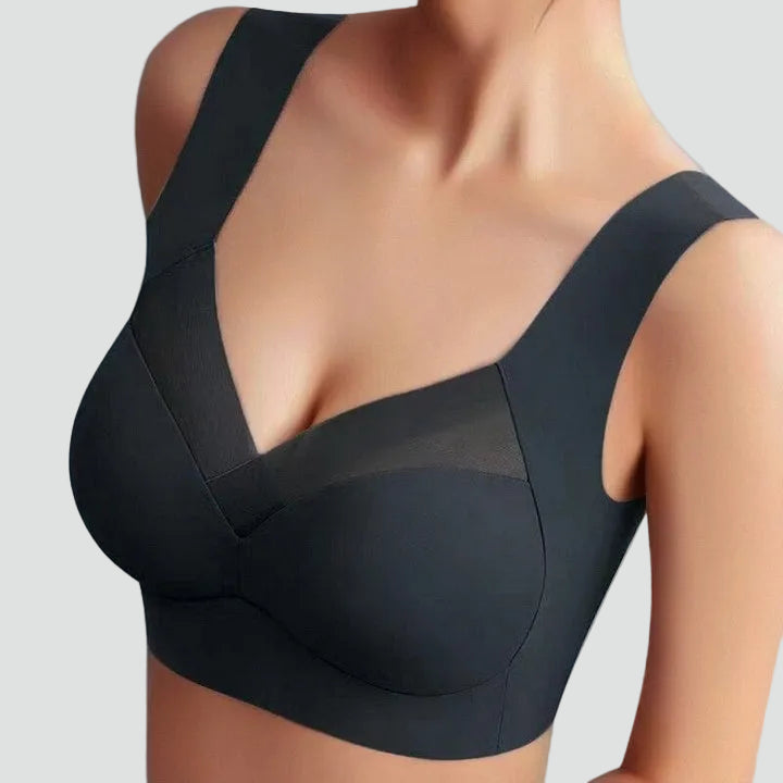 Seamless stretchy push-up top bra