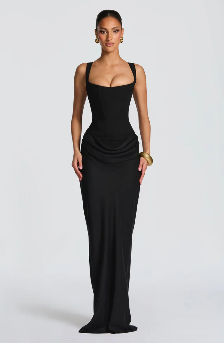 Women's Maxi Dress Open Back Evening Mermaid Fitted – Klara Mody