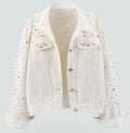Veste pour femme avec clous et poches