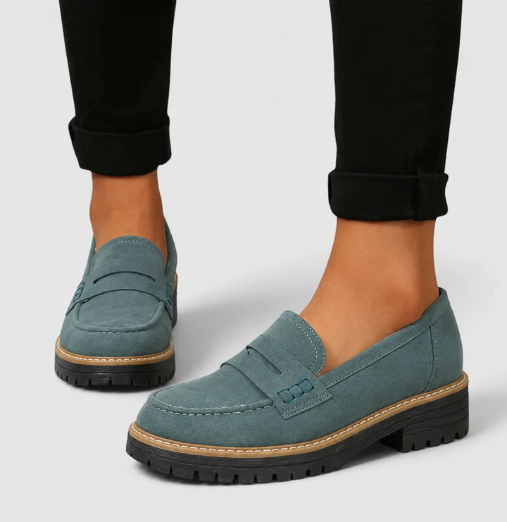 Geraldine | Lug Sole Penny Loafers for Women