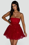 Elegant Women's Dress with Glitter Effect