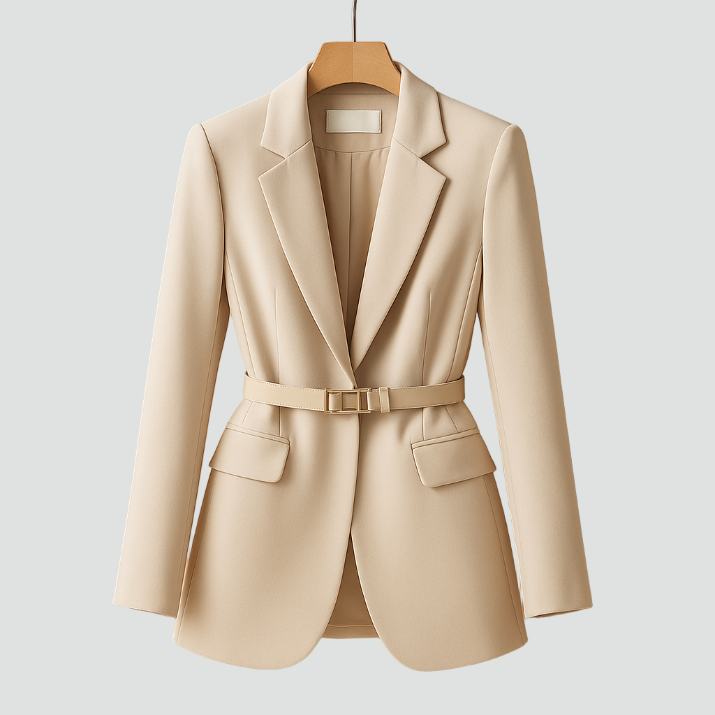 Taliowana marynarka damska do biura elegancka
