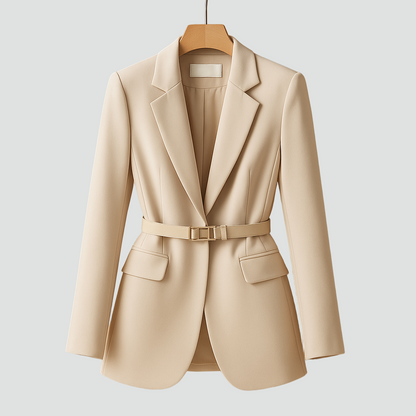 Taliowana marynarka damska do biura elegancka