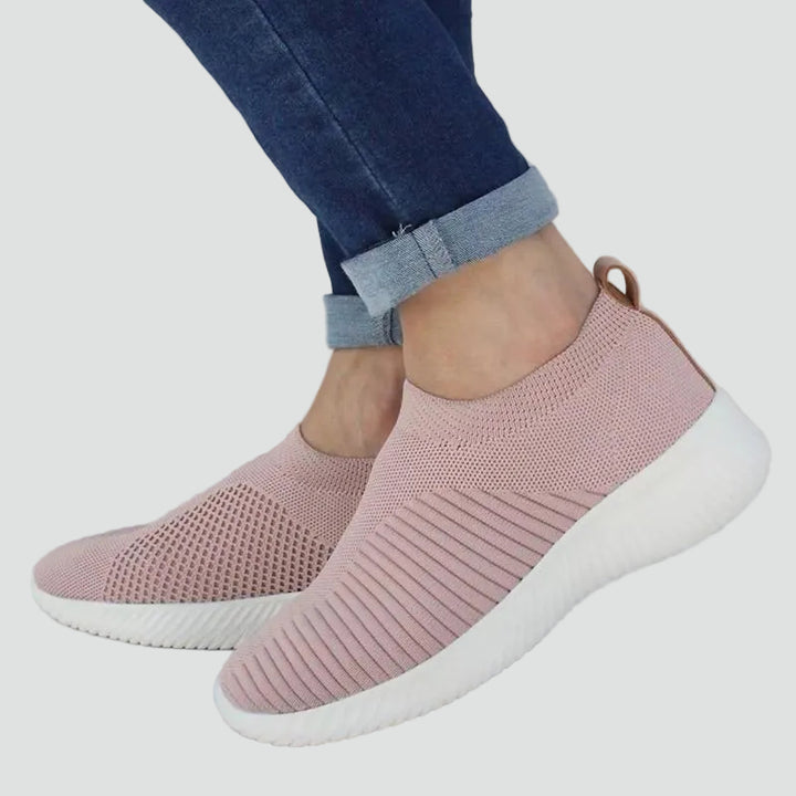 Damskie wsuwane sneakersy ortopedyczne z brokatem i amortyzacją