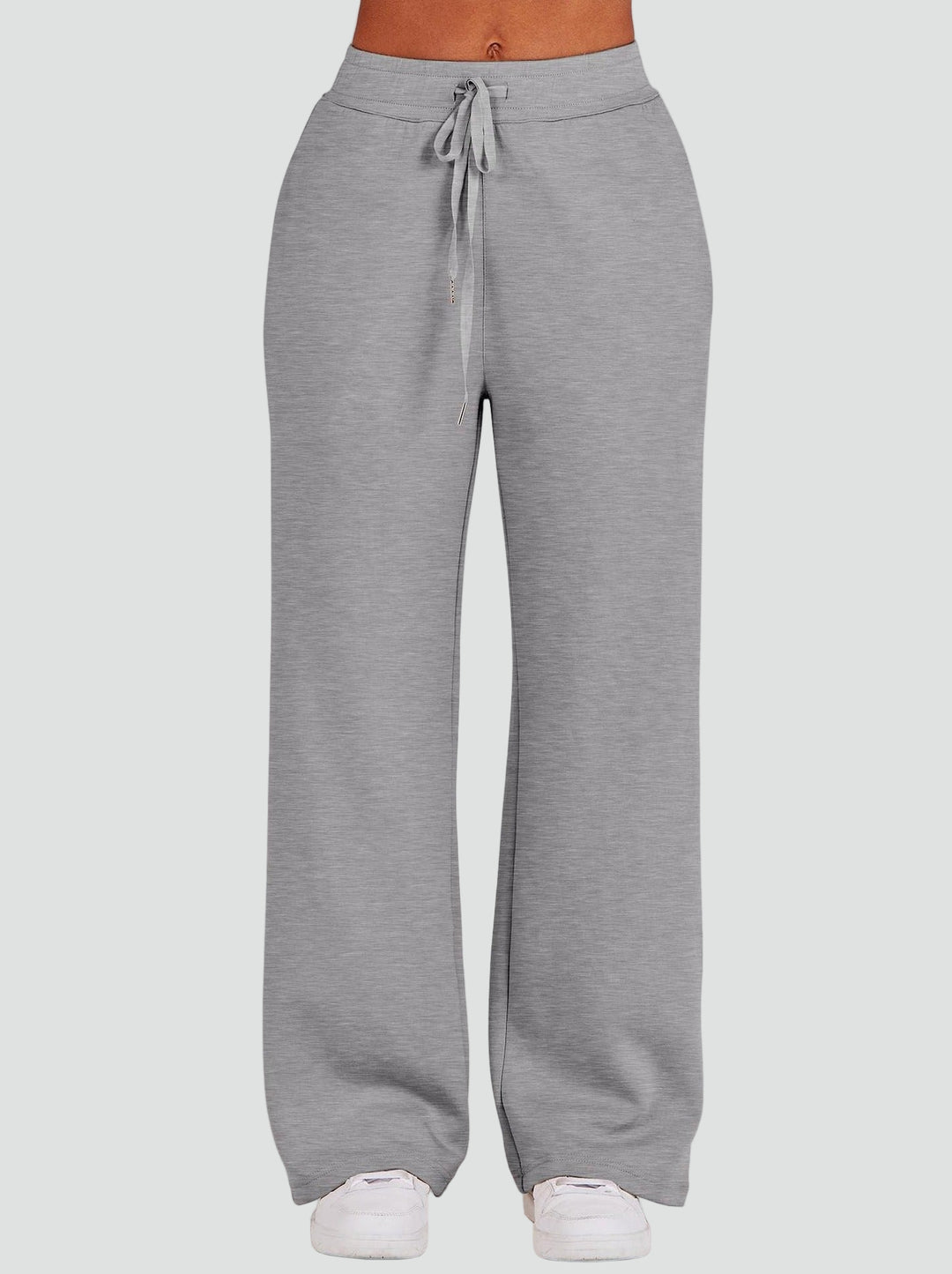 Damski komplet dresowy loungewear z bluzą half-zip i szerokimi spodniami