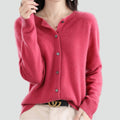 Cardigan pour femme en laine mérinos et cachemire