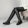 Bottes cuissardes à doublure chaude, idéales pour les journées fraîches