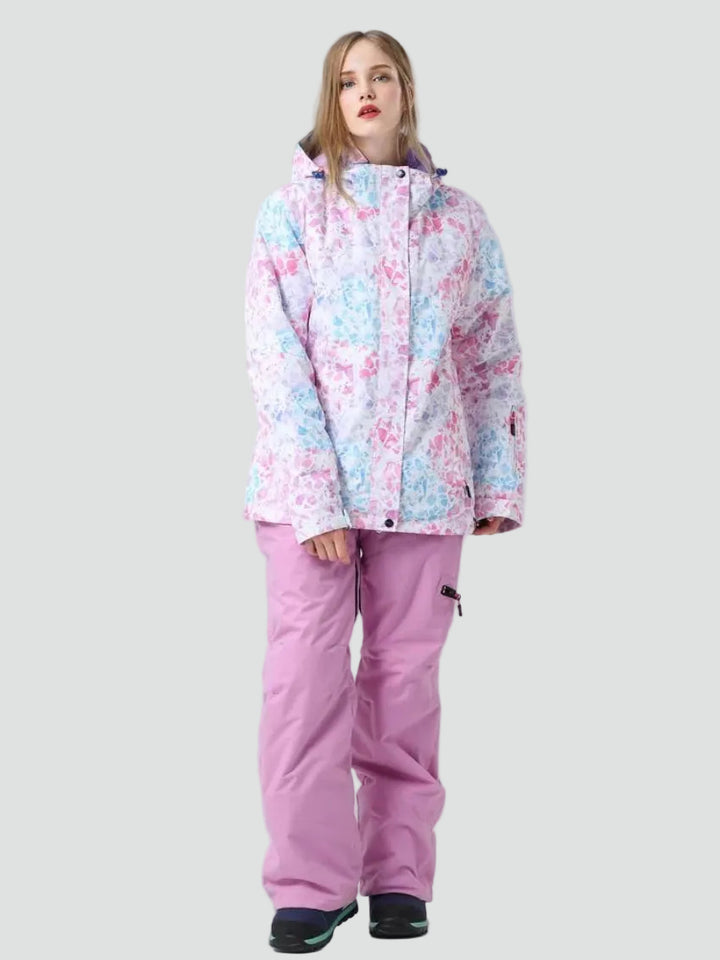 Damski sportowy komplet outdoorowy z kurtką i spodniami