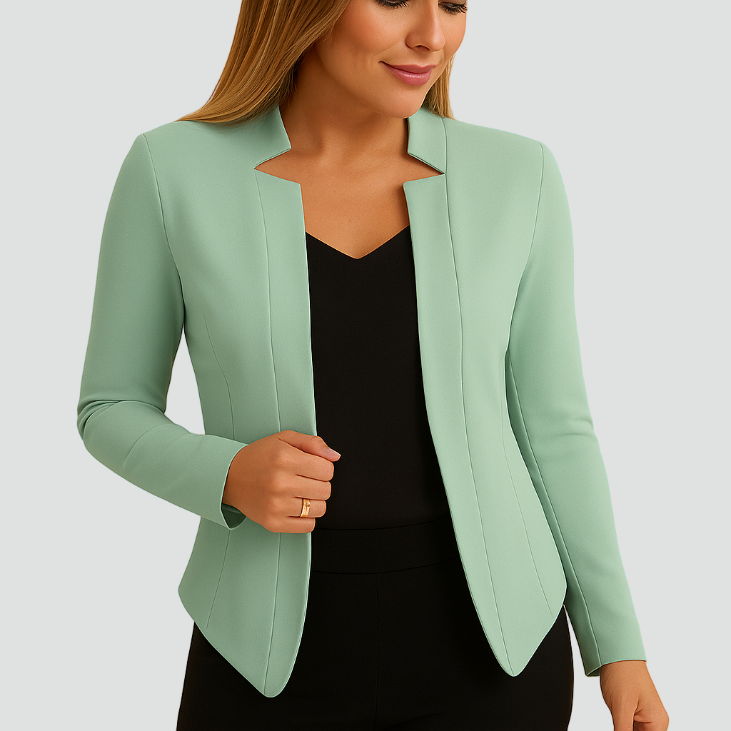 Klasyczna lekka marynarka damska taliowana