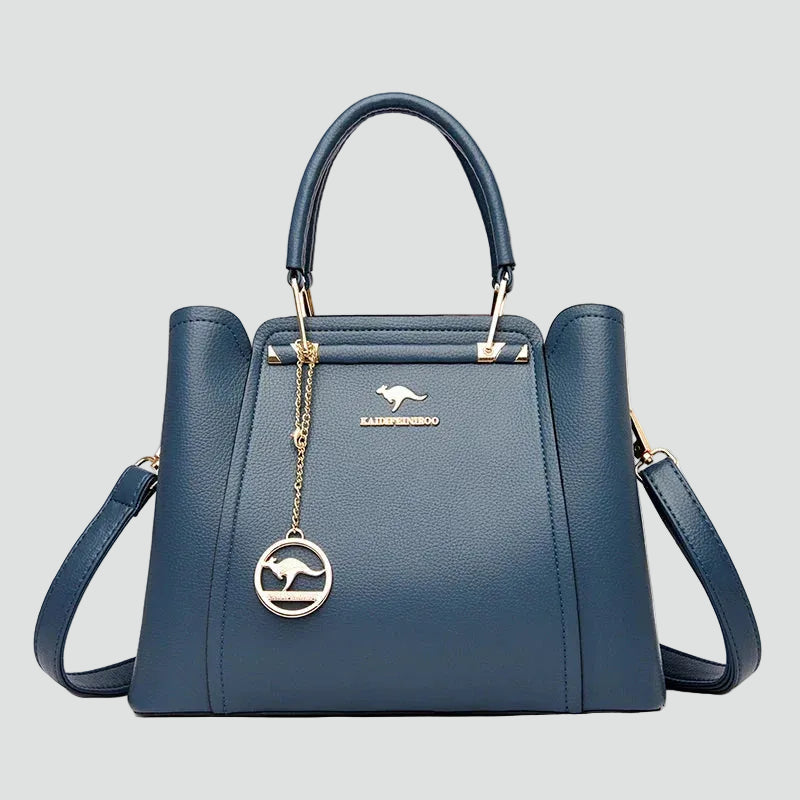 Duża elegancka torebka damska na ramię ze skóry ekologicznej