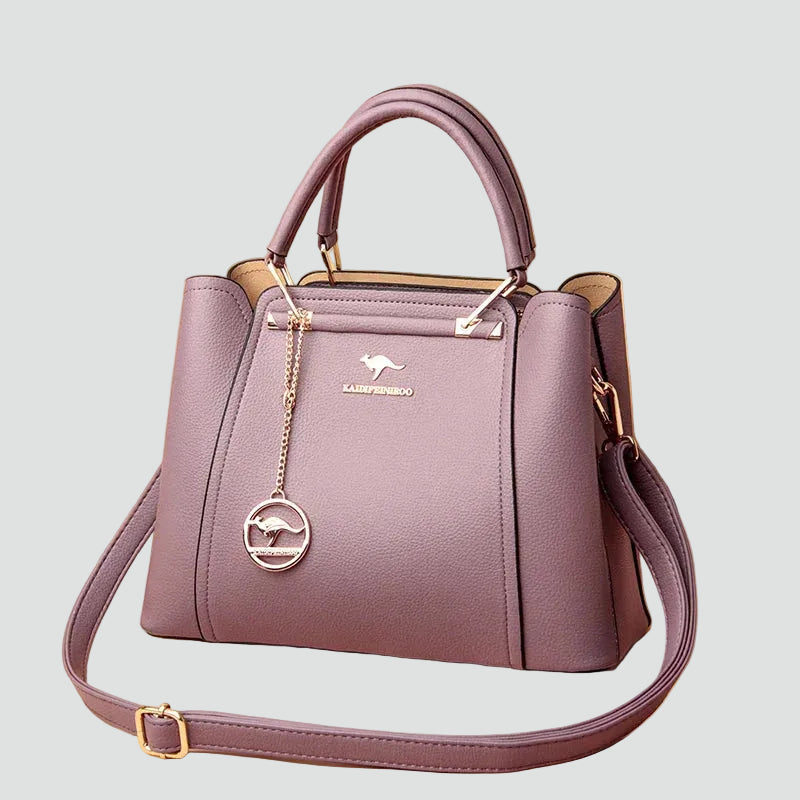 Duża elegancka torebka damska na ramię ze skóry ekologicznej