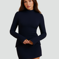 Women's bodycon mini dress with long sleeves