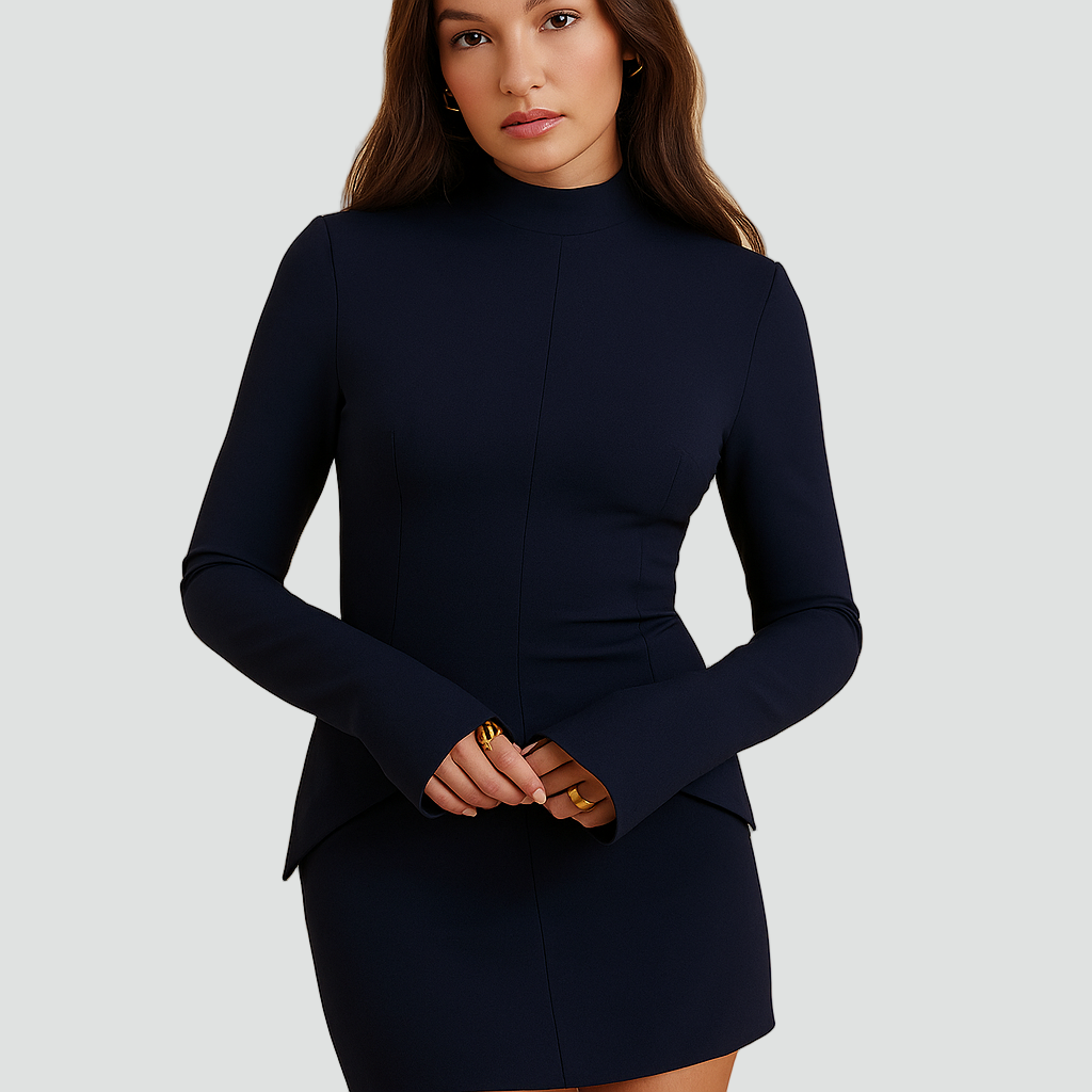 Sukienka bodycon mini z długim rękawem dla kobiet