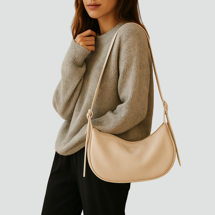 Modna damska torebka na ramię typu hobo półksiężyc