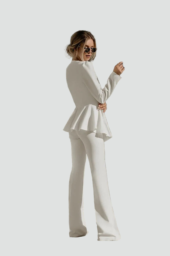 Elegancki garnitur damski blazer pants set