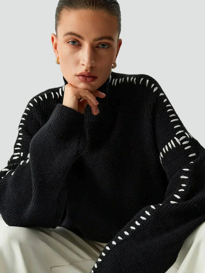 oversized-sweter-z-kontrastowym-wyko-cze-5