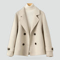 Manteau femme à double boutonnage et à revers