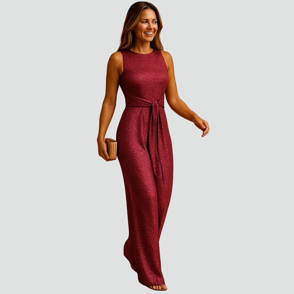 Błyszcząca sukienka koktajlowa midi z dekoltem kopertowym dla kobiet