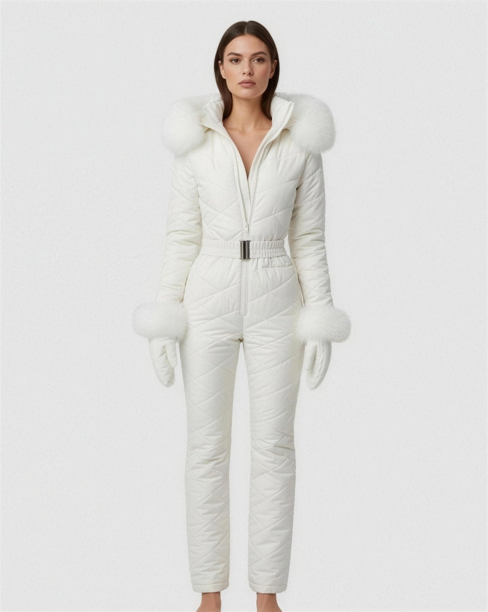 Combinaison de ski femme blanche