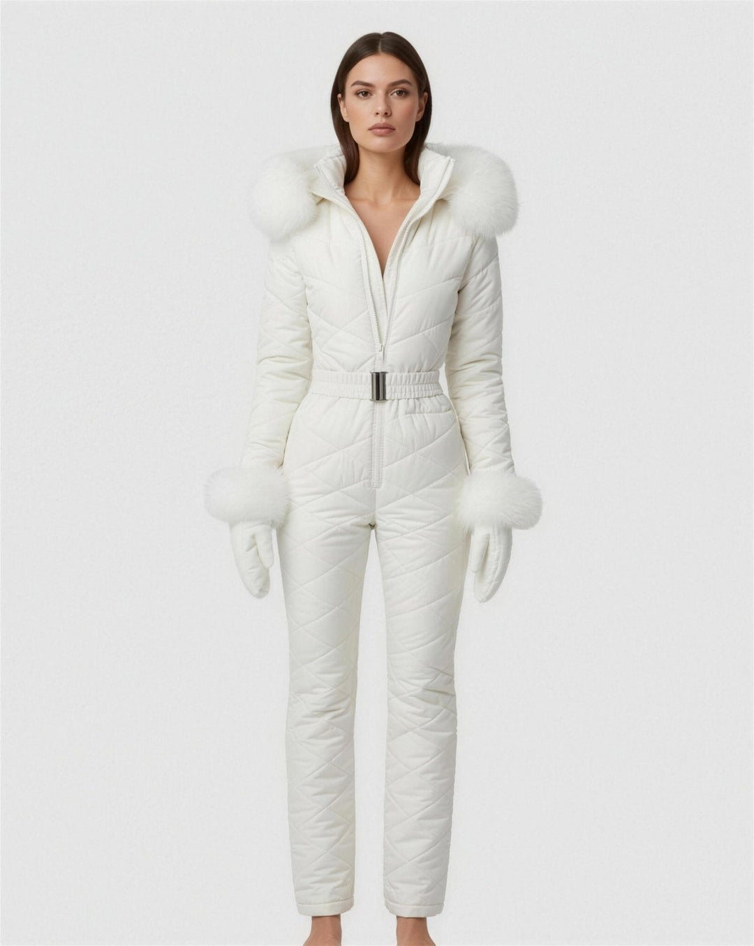 Combinaison de ski femme blanche