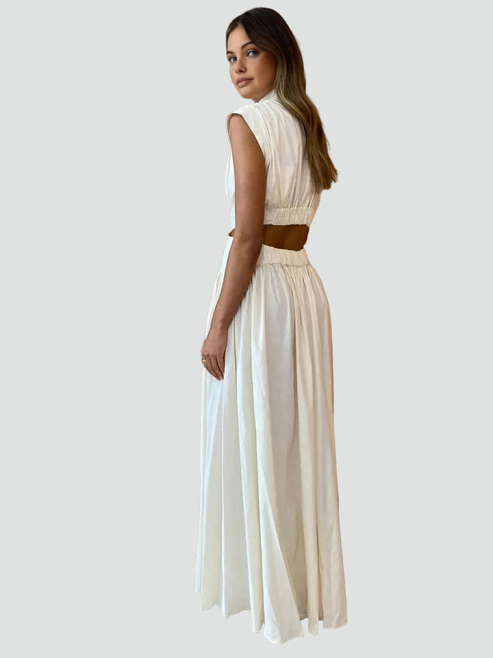 Damesjurk Maxi Met Openingen Elegant Bruiloft Modern