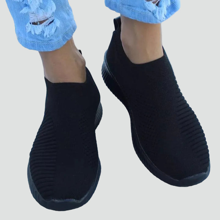 Damskie wsuwane sneakersy ortopedyczne z brokatem i amortyzacją