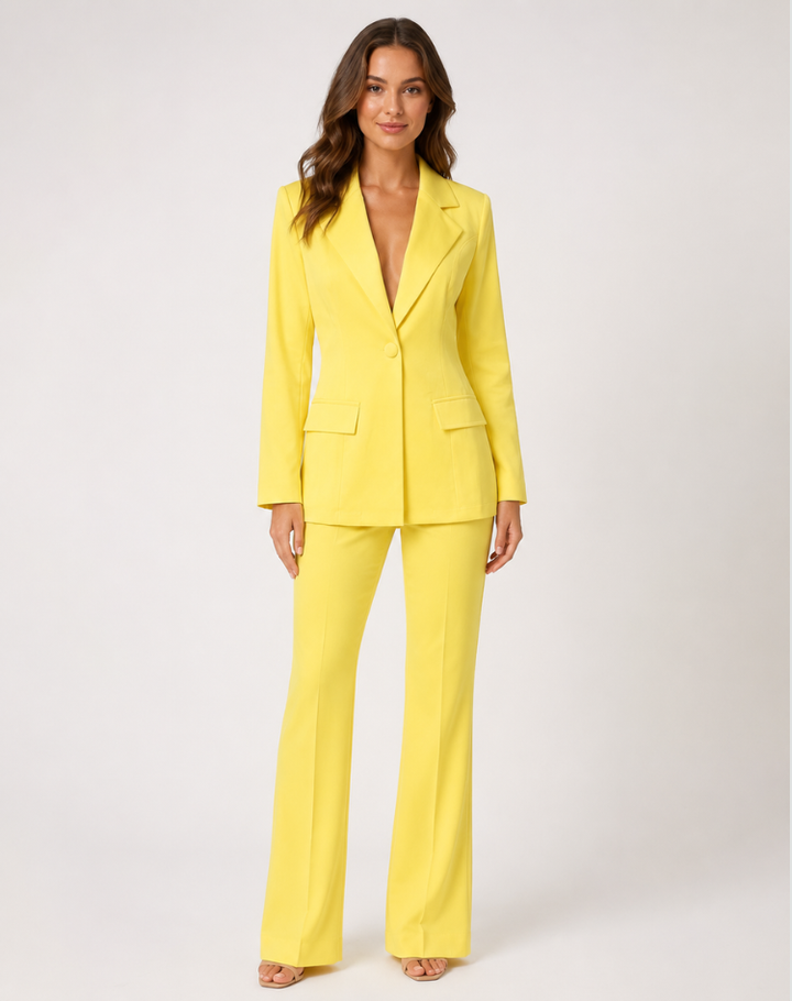 Ensemble élégant pour femme avec veste et pantalon